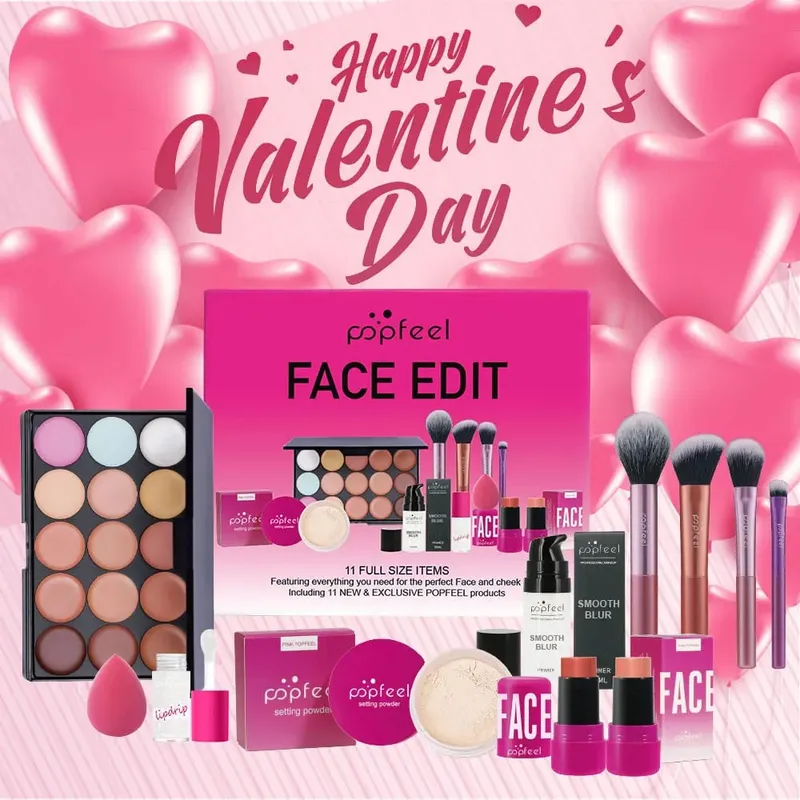 Valentinstag- und Feiertags-Make-up-Geschenkset – 11-teiliges All-in-One-Make-up-Set für Mädchen und Frauen mit Concealer — image 2