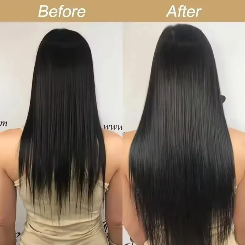 32 Inch Synthetic No Clips Invisible Wire Hair Extension Artificial Natural Fake False Long Straight Hairpiece Blonde For Women — image 5