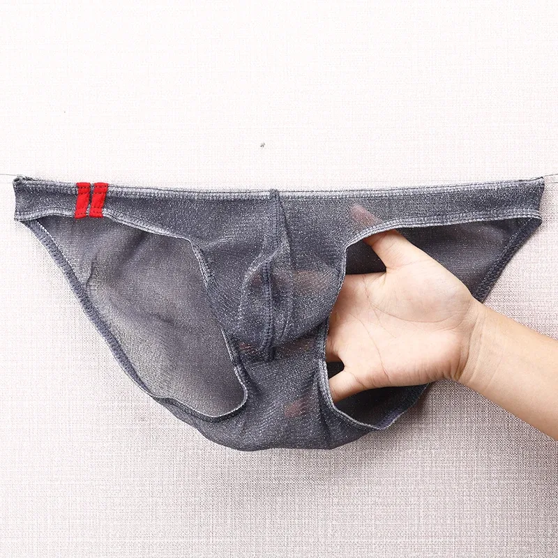 Cuecas masculinas ultrafinas de malha baixa cintura respirável — image 23