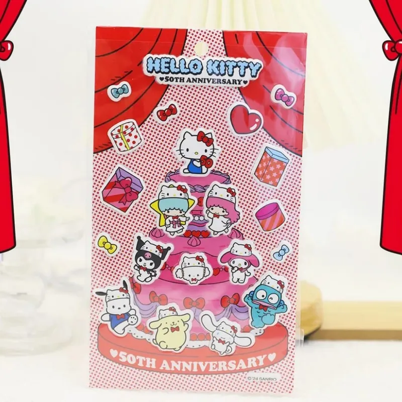 Genuine Sanrio 3D Foam Stickers Cartoon Hello Kitty Kuromi Melody Toy Decal For Scrapbook Water Mug Phones Planners Decor Decals — image 14