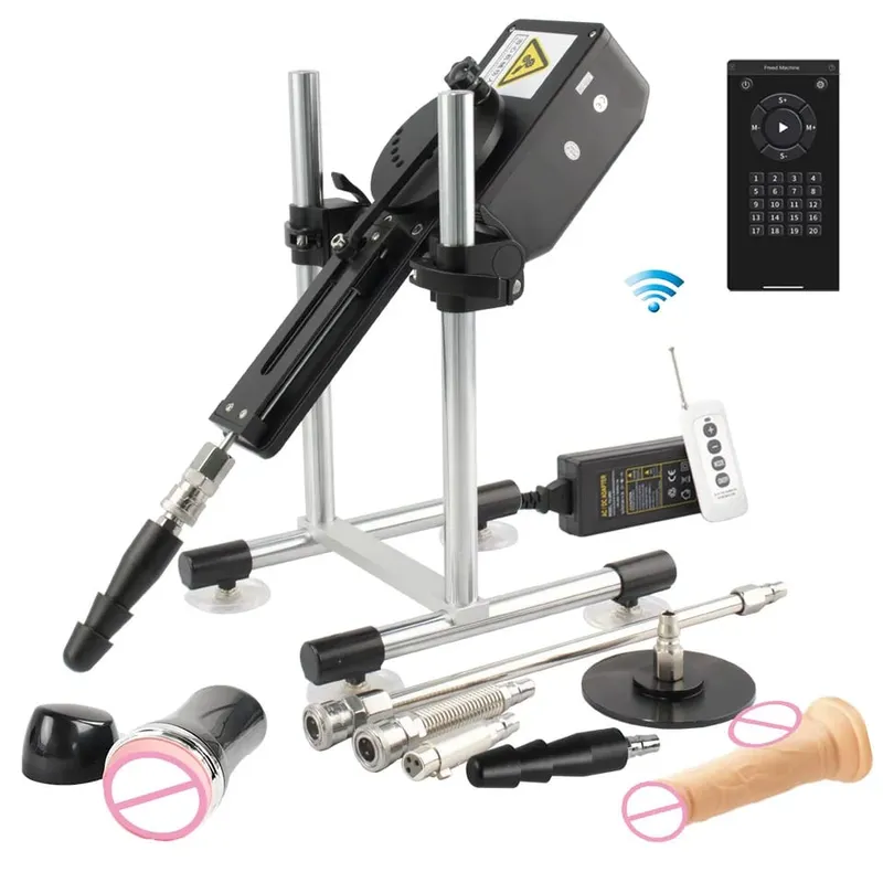 70W Sex Machine With Dildo Attachments Vibrator Sex Toys for Couples Adult Men Women Vagina Female Masturbation Sextoy