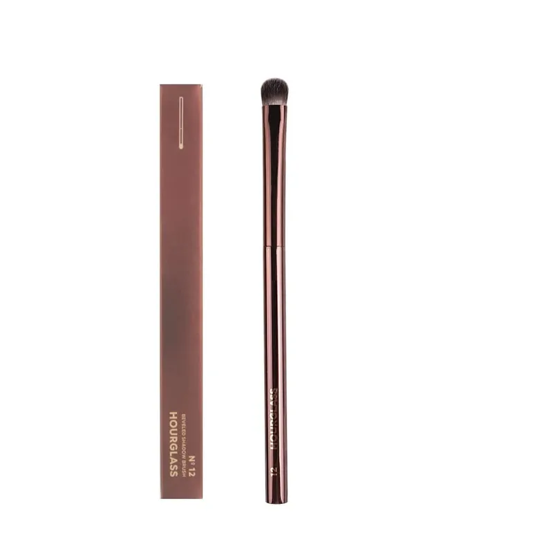 1pc Hourglass Powder Contour Makeup brushes Foundation Blusher Make up brush metal handle Concealer Bronzer high end with box — image 17