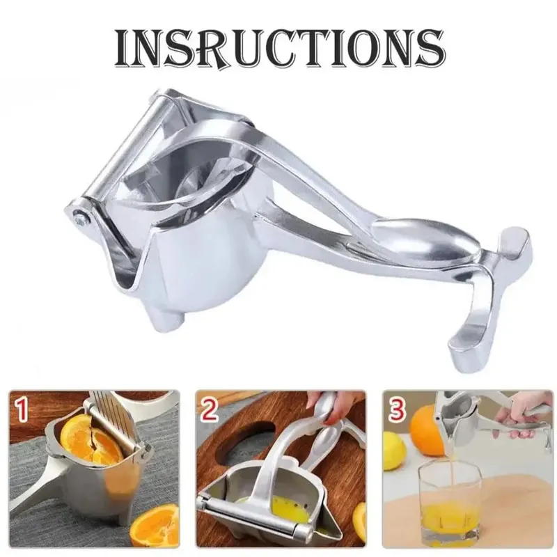 Manual Juicer Fruit Juice Squeezer Detachable Heavy Duty Easy Manual Citrus Squeezer Press Juicer Extractor Tool Aluminum