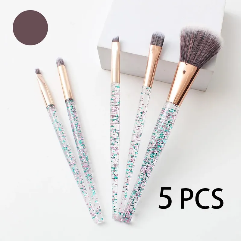 5 PCS Professional Makeup Brush Set Compatible for Eyeshadow Eyebrow - Nylon Bristles — image 8