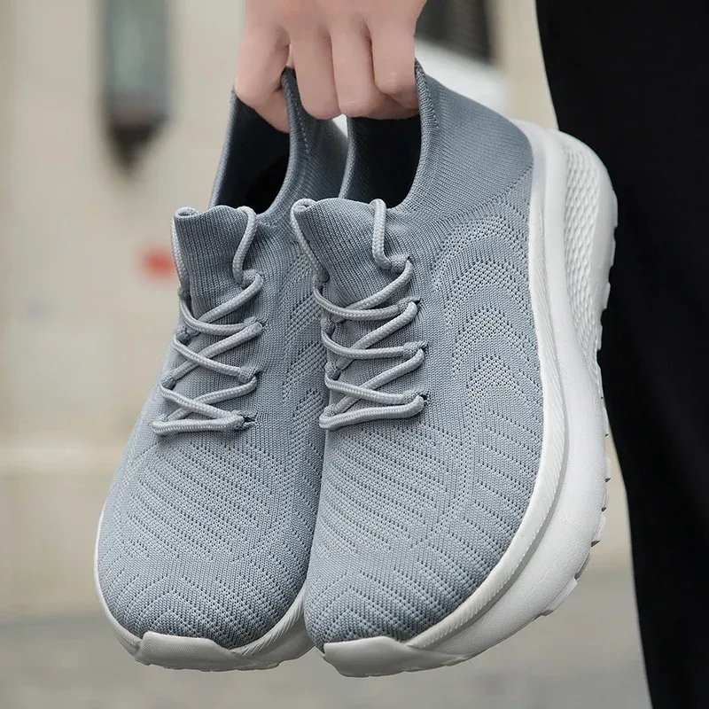 Unisex Men Sneakers Barefoot Casual Wide Last Fashionable Canvas Flat Board Shoe New Wide Toe Breathable Mesh Running Shoes — image 6