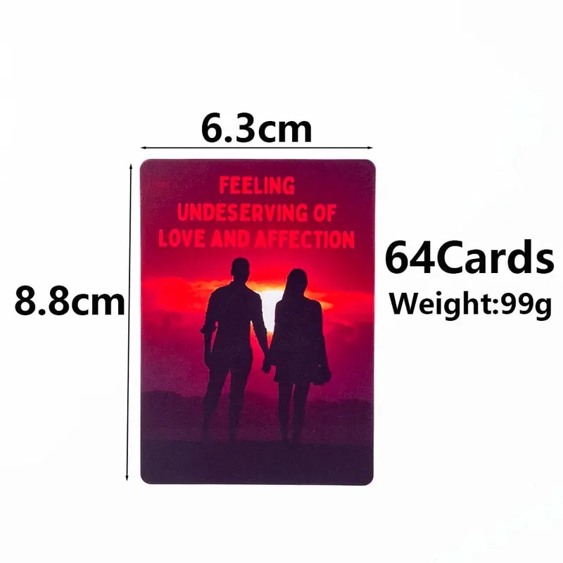 8.8x6.3cm Oracle Blocks to Love Puzzle Cards - Leisure Family And Friend Party Game Set of 64 — image 2