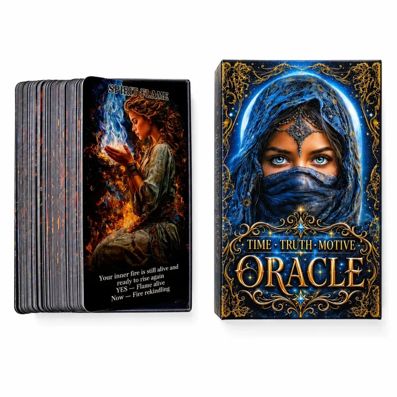 Time Truth Motive Oracle Cards | 78 Card Deck with Yes No Maybe and Timing Guidance for Hidden Truths Intentions Relationship — image 4