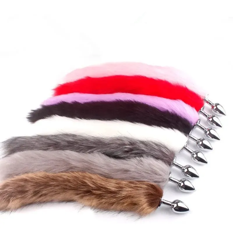 Fox Tail Anal Plug Sex Anal Toy Butt Plug For Women Adult Sex Toy Stainles Steel Anal Plug Smooth Butt Plug Cosplay BDSM Sex Toy — image 2
