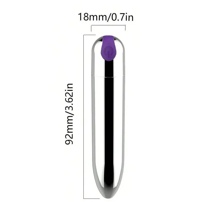 USB Rechargeable Bullet Vibrator - Waterproof Mini Powerful Vibrator 10 Modes Clit G-Spot Stimulator Sex Toy for Women — image 16