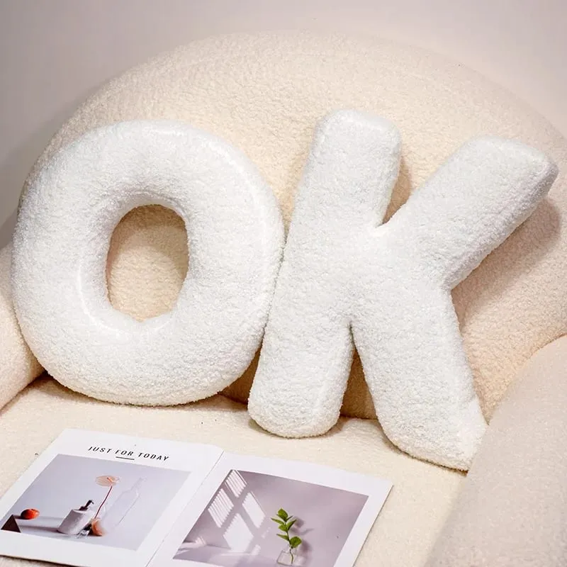 Hot Wholesale Cozy English Letters Pillow Sofa Cushion Living Room Decor 26 Letter Stuffed Doll Toy Kids Teaching Words Game Kid — image 9