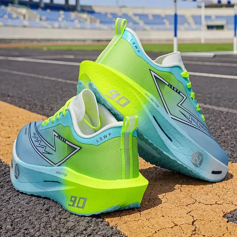 Men Carbon Plate Running Shoes Breathable Athletic Sneakers Shock Absorb Trainers Outdoor Marathon Jogging Women Tennis Shoes — image 5
