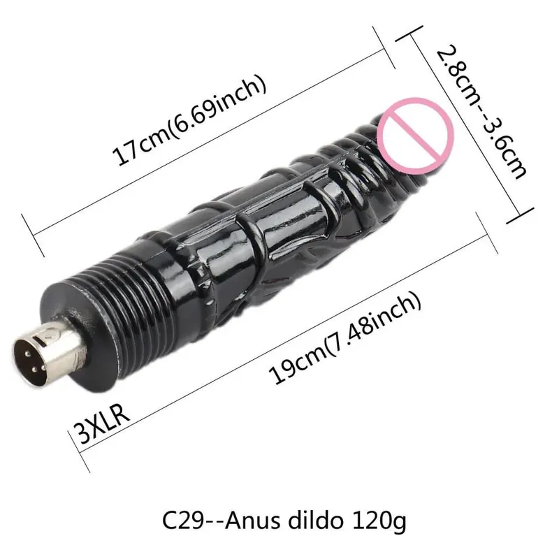3XLR 3PRONG Attachment Dildo For Sex Machine Attachment Women and Men Sex Masturbation Love Machine Dildo Sex Toys