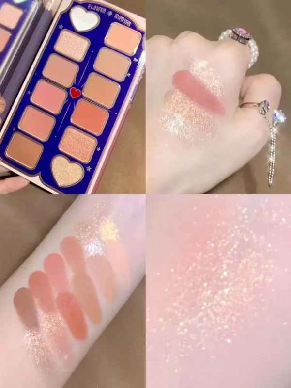 Flower Knows Circus Series 12 Coloured Eyeshadow Palette Matte Shimmer Glitter Sequins Pigment Eye Face Makeup Beauty Cosmetics — image 7