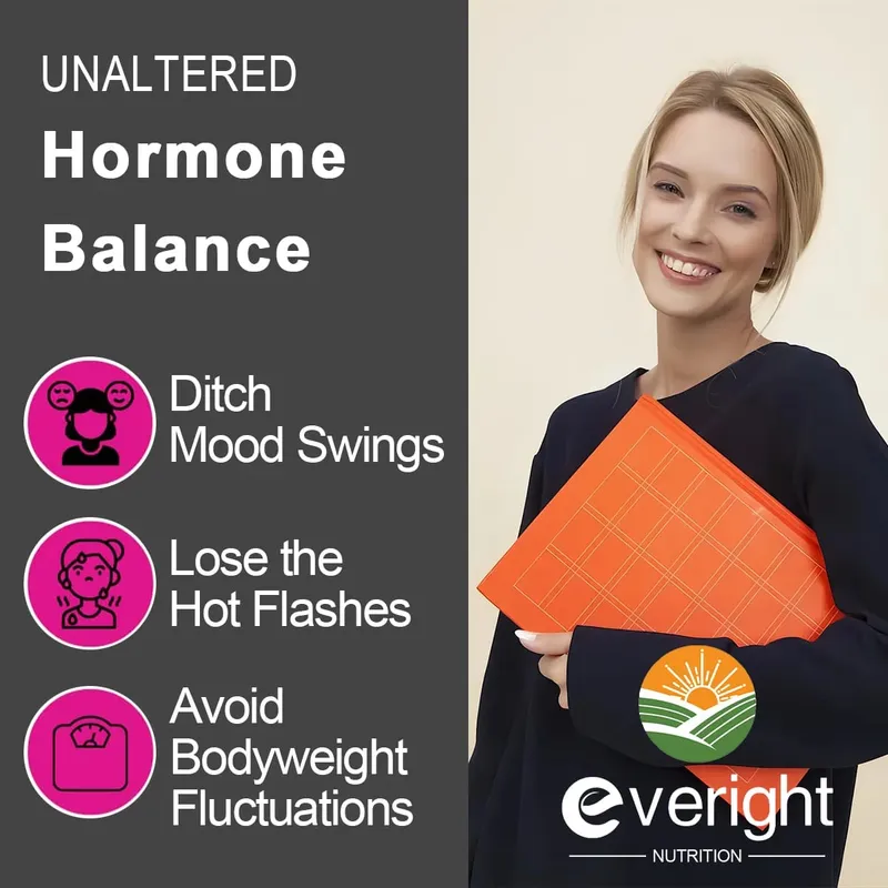 Komplettes pflanzliches Nahrungsergänzungsmittel für die Menopause für Frauen – Multibenefit Menopause Relief Hormonbalance für nächtliche Schweißausbrüche, Stimmung 120 KAPSELN — image 5