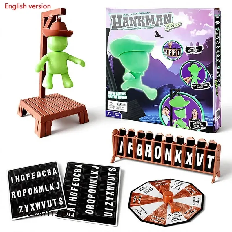 New Cowboy Magnetic Mysterious Executioner Guessing Game Gallows Collapse Tabletop Word Game Family Party Game Christmas Toy — image 3