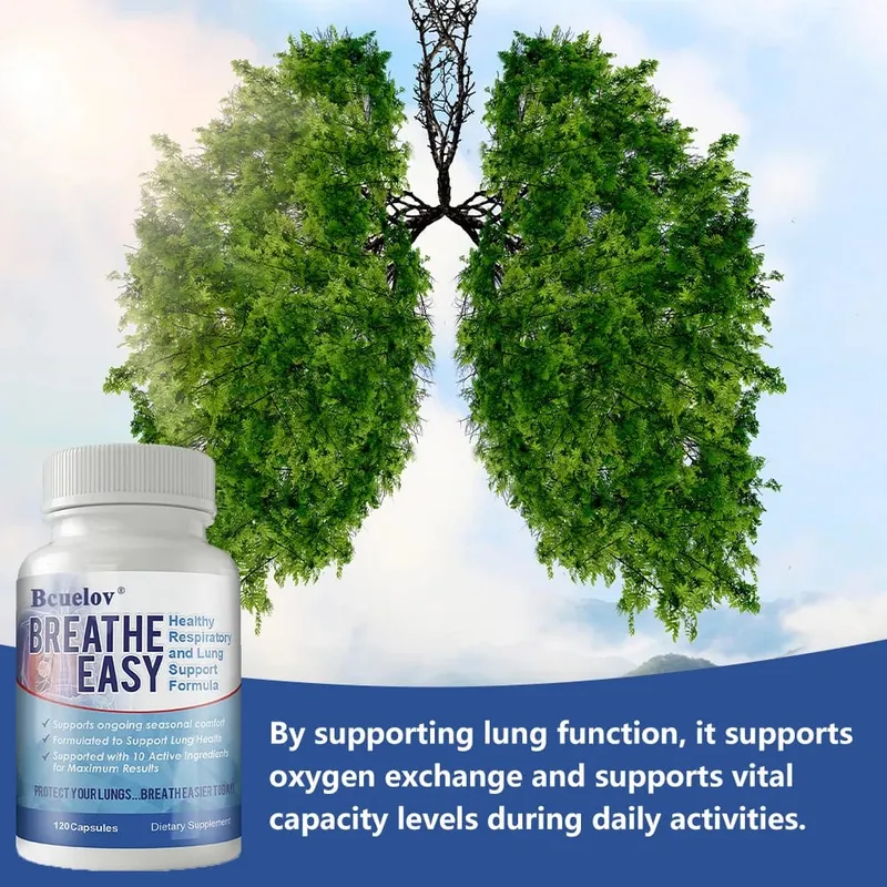 Lung Health Supplements - Helps Strengthen Comfort To The Lungs and Bronchial System Supports Clear Lungs and Easy Breathing — image 3