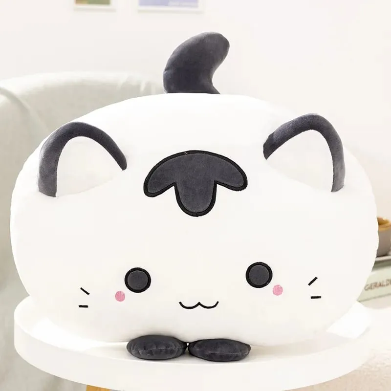 50cm Soft Cat Plush Pillow Cute Fluffy Kitten Stuffed Cushion Sofa Home Decor Sleeping Hugging Pillow Holiday Gift