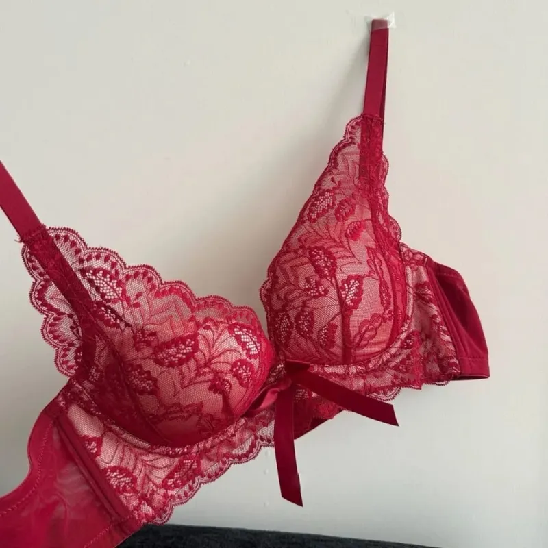 New Wireless Push Up Bra Set for Women Small Bust Gather Side Support Anti Sag Sexy Lingerie Underwear 32‑38 Bra Set — image 5