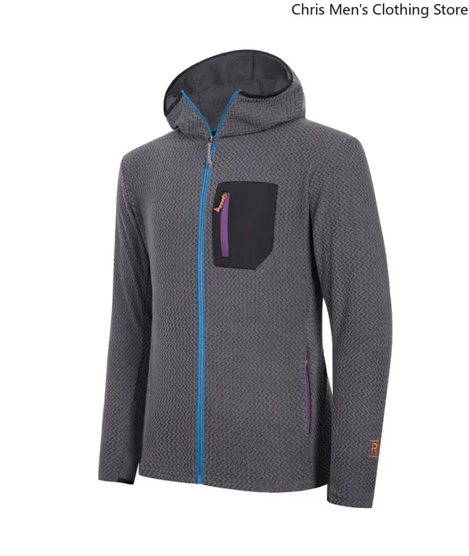 High-quality Men's Zipper Coats for Fall/winter Fashionable and Versatile Warm Hooded Coats Casual Sports Fitness Sweatshirts — image 3
