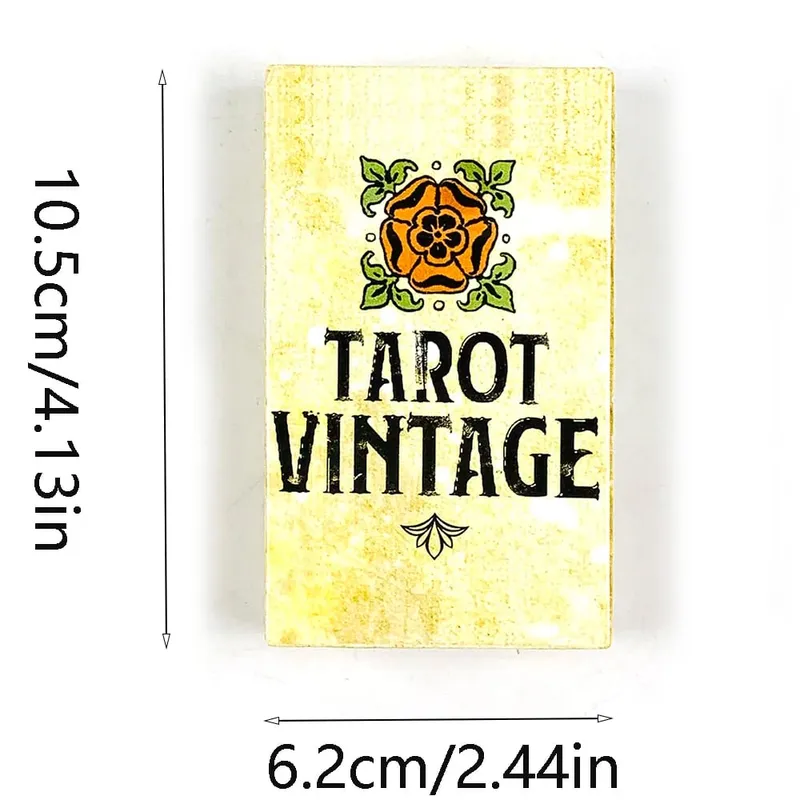 Tarot Vintage Cards 78 Cards English Visions Divination Edition Borad Playing Games For Beginners & Pros Ideal For Gift Giving — image 6