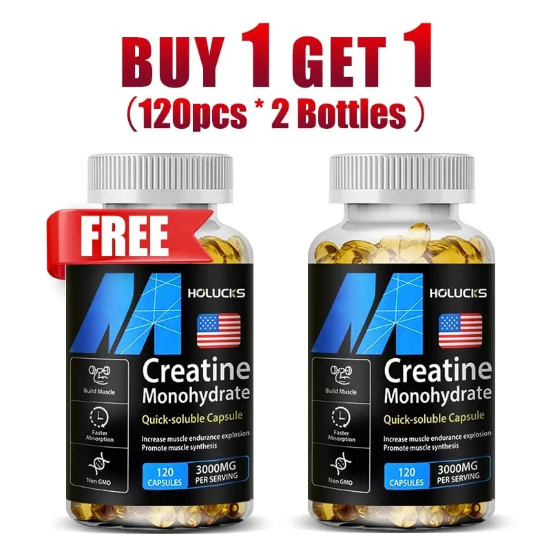 Buy 1 Get 1 Free! Creatine Monohydrate 3000mg Supplement for Lean Muscle & Performance Fat Loss & Overall Fitness Vegan — image 8