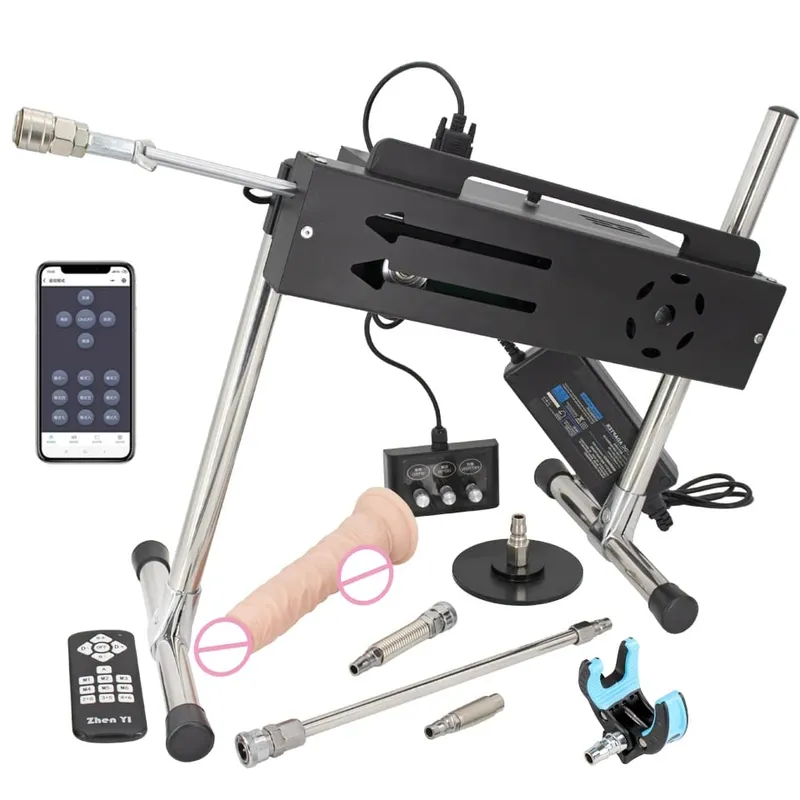 200W Super Powerful Stroke 1-15cm Automatic Masturbation Machine with Dildo Attachments Support Three Controllers Sex Machines — image 17
