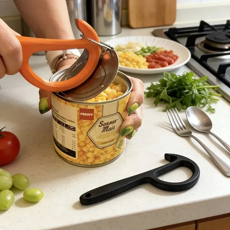 2PC Manual Can Opener with Non-Slip Handle — image 5