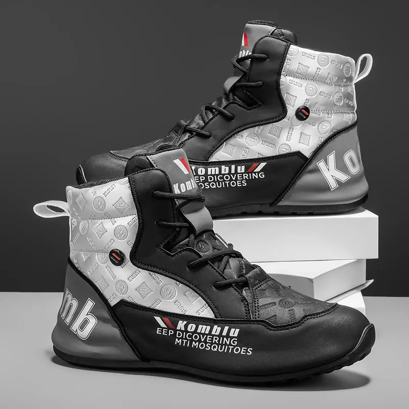 High-Top Casual Sneakers with Trendy Embossed Design Soft and Shock-Absorbing Versatile for Daily Commuting Unisex Fashion Height-Increasing Sports Shoes 9