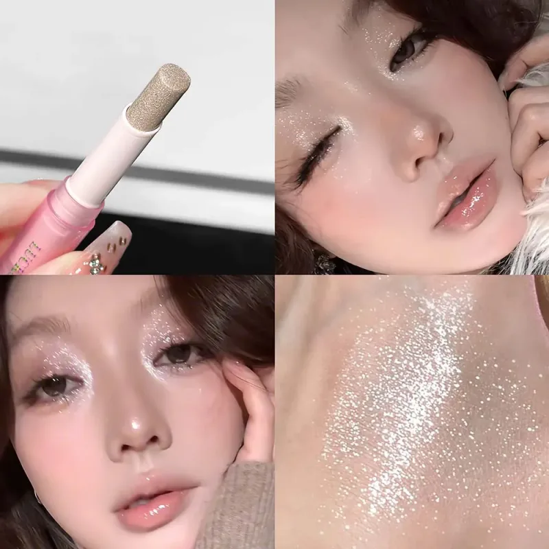 Sparkling Waterproof Eyeshadow Highlighter Pen Blue Diamond Jelly Eyeshadow Stick Glitter Pink Purple Eye Shadow Brighten Makeup — image 12