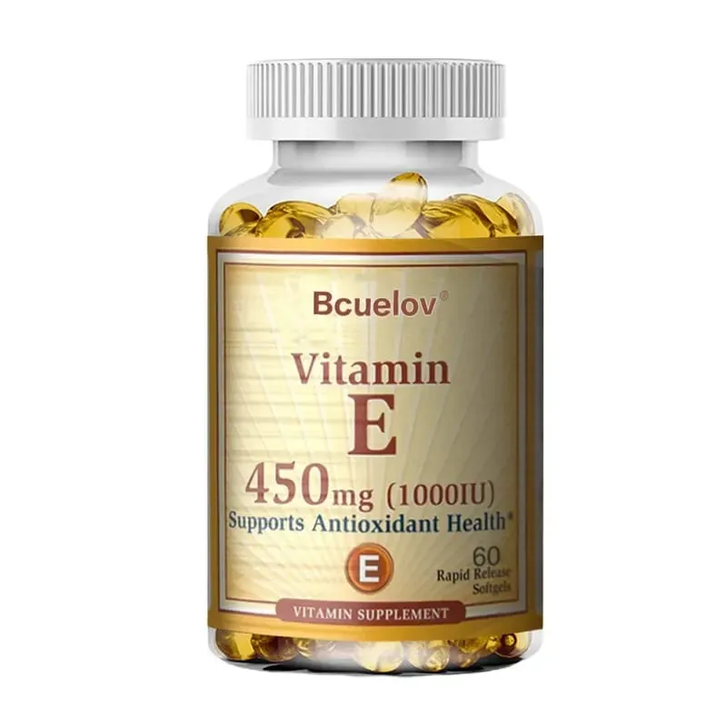 Vitamin E 1000IU Capsules - Supports Skin Cardiovascular Health Boosts Immunity Anti-aging Skin Health — image 8
