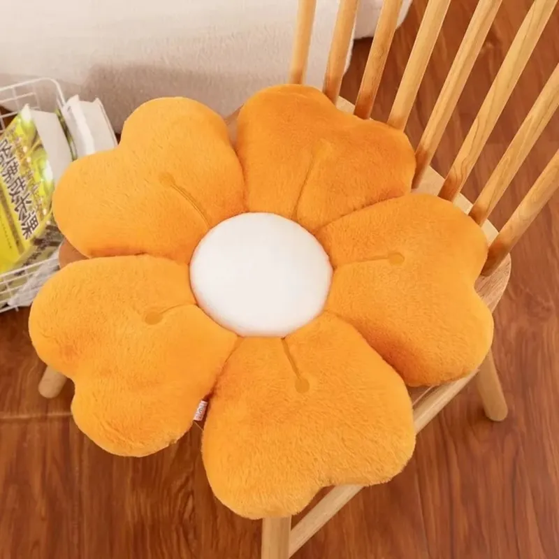Soft Flower-Shaped Throw Pillow Comfortable Floor Cushion Sofa Decor Cushion Cute Mattress Chair Cushion Gift — image 3