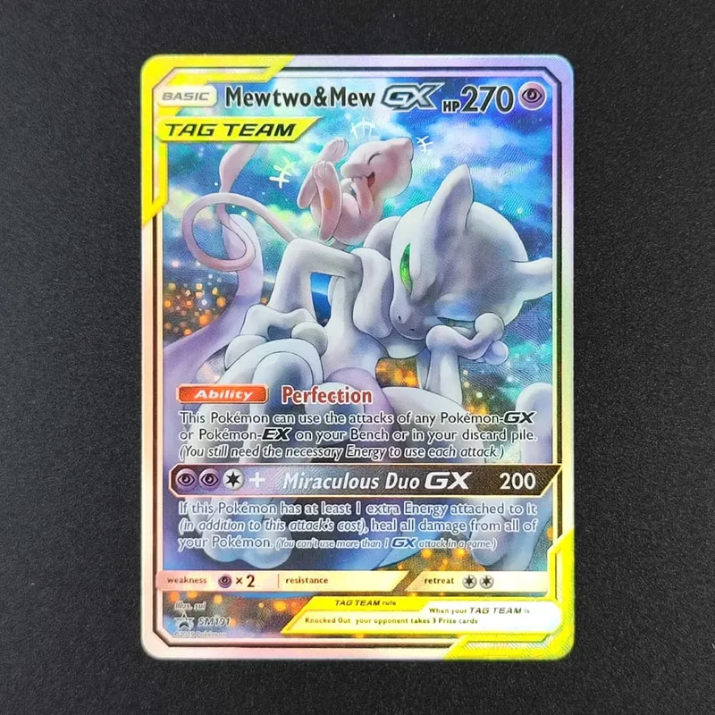 Proxy PKM Card English Rocket Mewtwo MEW GX EX Vmax TCG Collection Trading Card Game — image 3