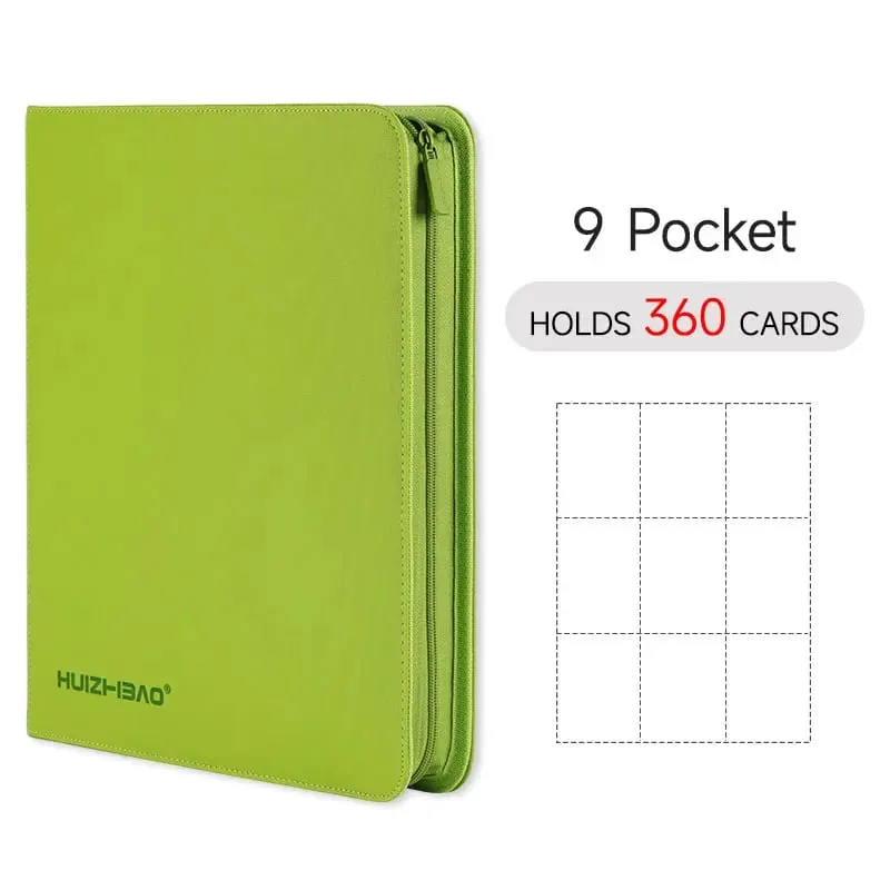 9/12 Pocket Zipper Card Binder Trading card album Durable Side Loading Card for mtg tcg for pokemon for yugioh for football — image 10