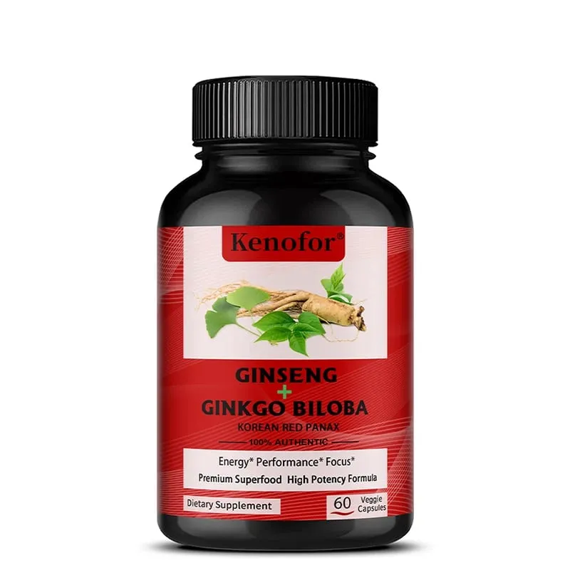 Ginkgo Biloba 1000mg Capsules - With Vitamin B & Zinc Brain Health & Memory Support Gluten-Free Non-GMO Vegan Supplement — image 9
