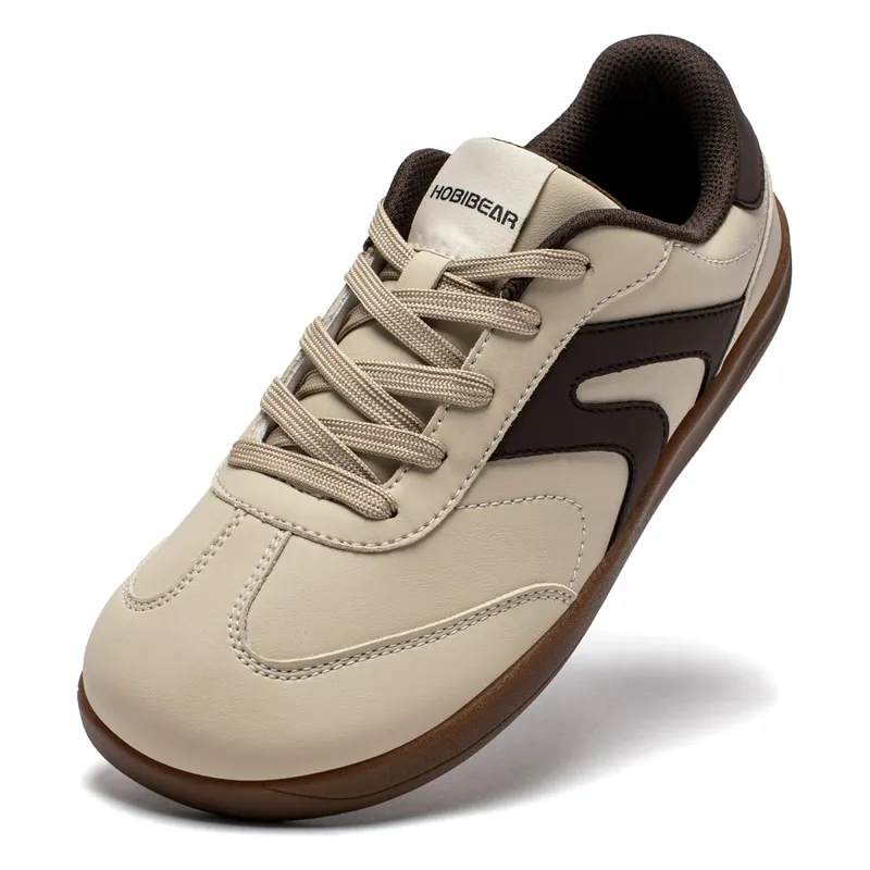 Wide Toe Shoes Unisex Artificial Leather Barefoot Sneakers Casual Retro Zero Drop Shoes for Women Men — image 13