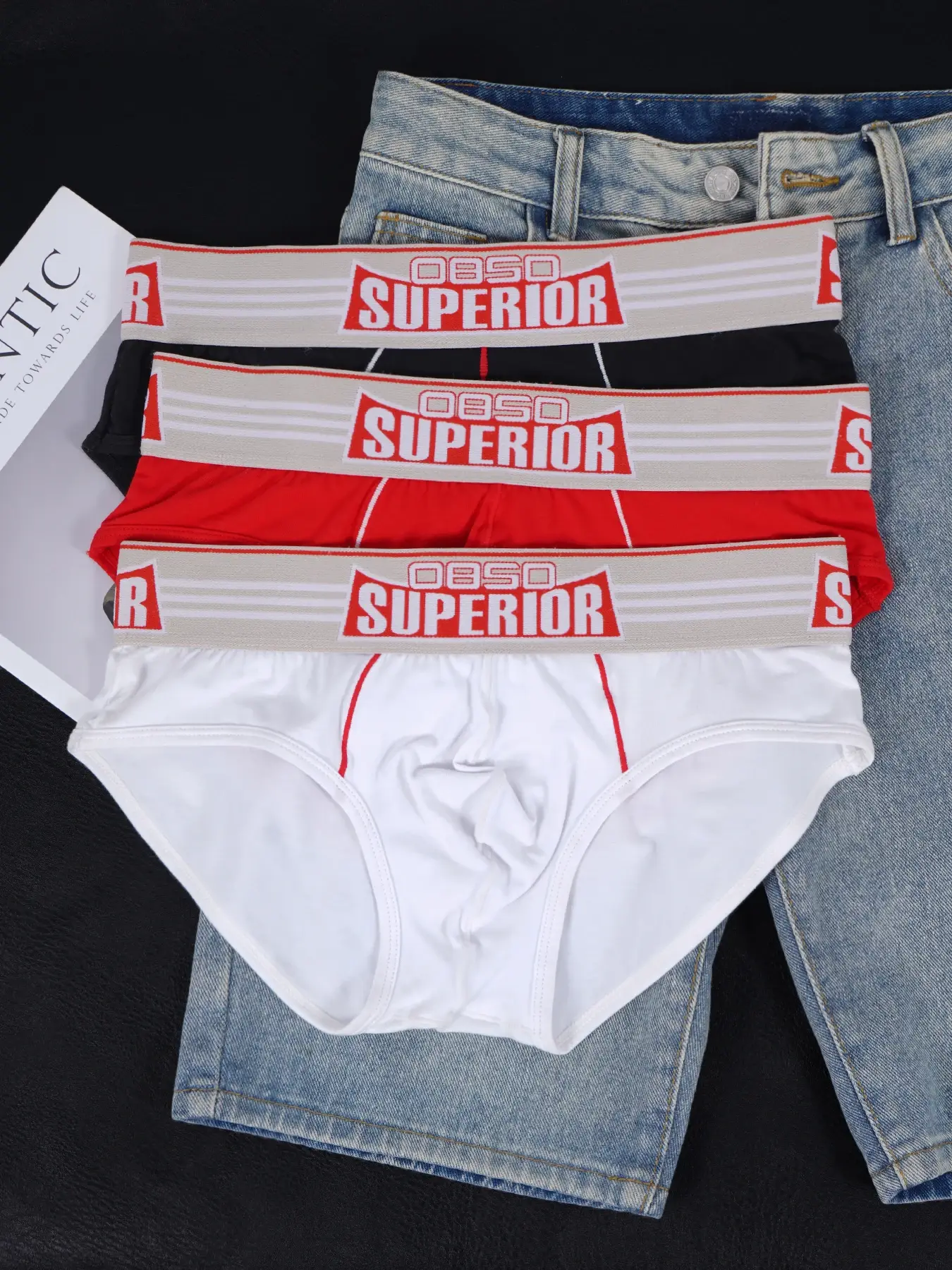 1PCS Men's 0850 SUPERIOR Print Briefs Comfy Cotton Breathable Low Rise Underwear — image 5
