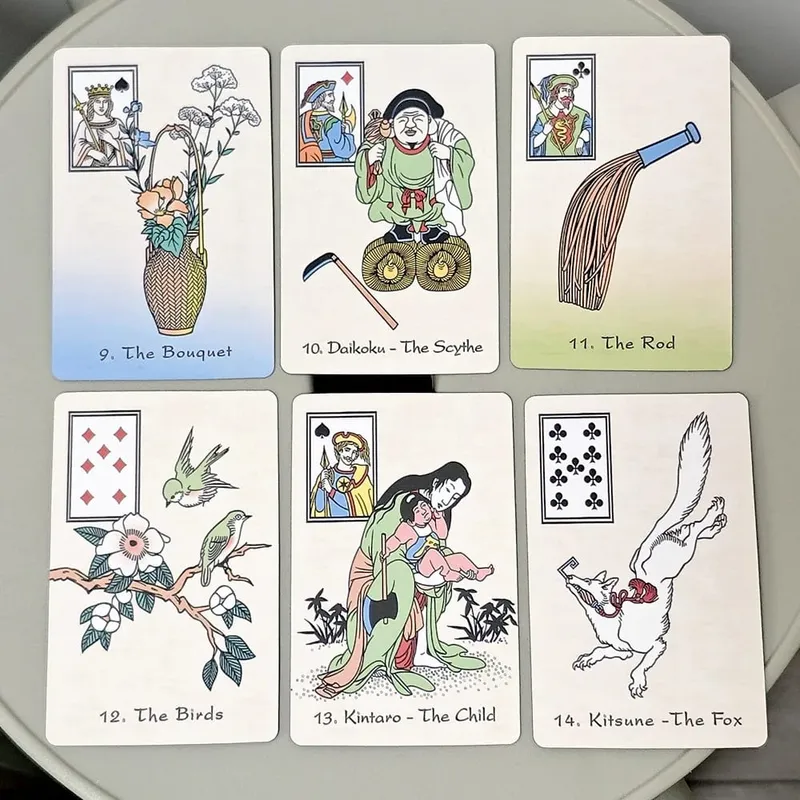 An Ukiyo-e Lenormand Oracle Cards 36Pcs Japanese Ukiyo-e Style Divination Tarot Deck Fortune Telling Oracle Card
