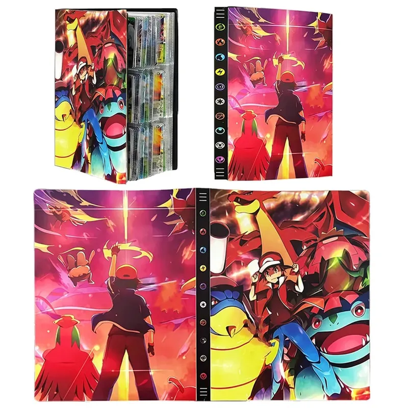 240/540PCS Pok é mon Cards Album Book Pokemon Game Charizard Card Album VMAX GX EX Holder Collection Binder Folder Kids Toy Gift — image 22