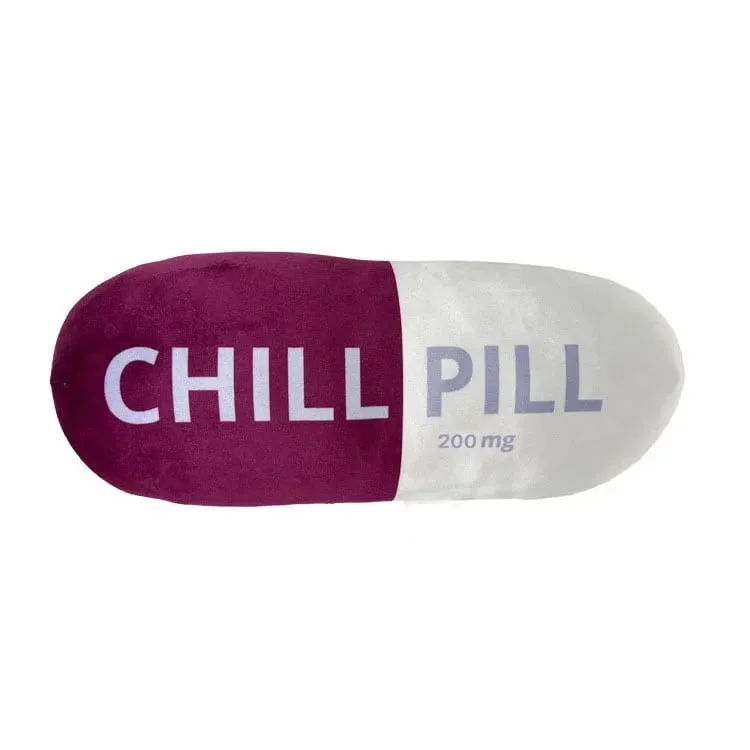 Funny Chill Pill Plush Pillow Cute Cartoon Stuffed Plushie Soft Sofa Cushion Hugging Doll Nap Sleep Pillow Birthday Gift — image 14