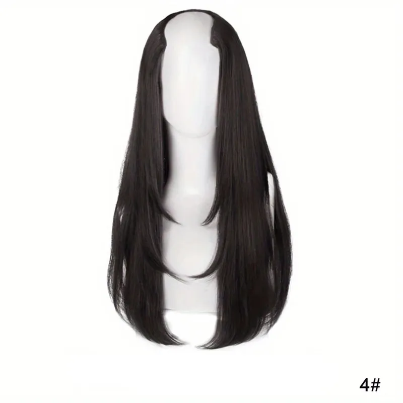 18/22/24Inch Women's Synthetic Long Hair Styling Long Hair Synthetic Wigs Layered Hair Extensions Top of the Head Increase Hair — image 8