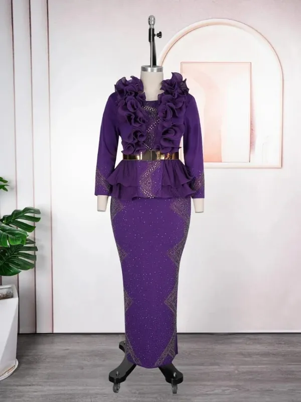 Party Evening Dresses For Women Dashiki Sequin Maxi Robes Turkey African Clothing Birthday Prom Wedding Gown Ladies Long Dress