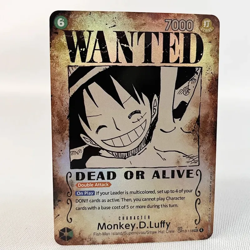 ONE PIECE Retro Wanted Poster Style Proxy Game Card Luffy Buggy Shanks Ace Anime OPCG/PTCG Card / Collection Trading Card — image 10
