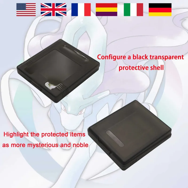 GBC Real Time Clock Pokemon Polished Crystal (v3.2.3) High Quality GBC Video Game Cartridge With Battery For GBA/GBC Series