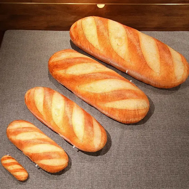 Hot Giant Bread Plush Long Pillow Toy Soft Funny Simulation Food Toy Creative Cushion Birthday Present Christmas Gift Decoration — image 7