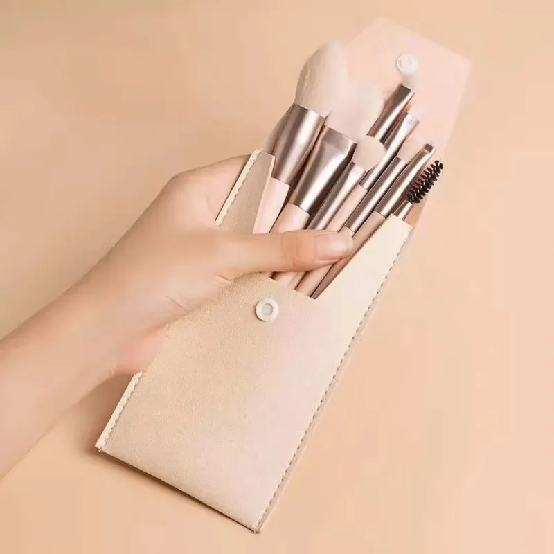 8Pcs Mini Soft Makeup Brushes Set Foundation Blush Powder Eye Shadow Highlighter Blending Make Up Cosmetic Brush Beauty Tool — image 4