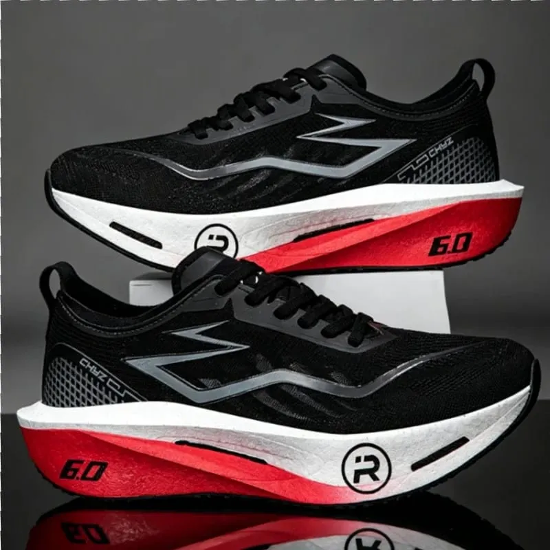Men Running Shoes Carbon Board Marathon Sneakers Breathable Lightweight Women's Comfortable Athletic Nonskid Speciality Sports — image 2