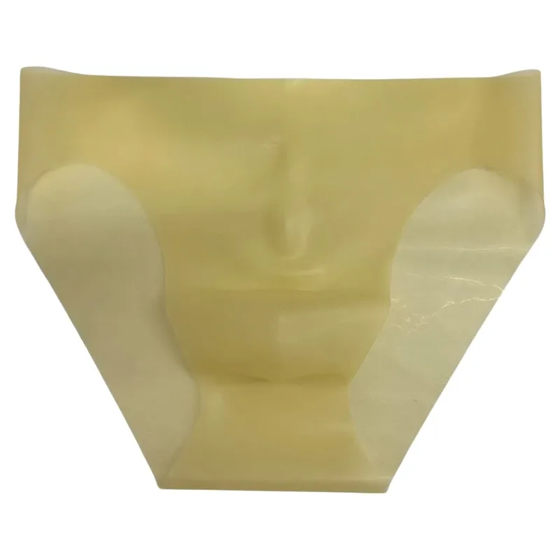 Latex Underwear Transparent Briefs Men's Rubber Convex Pouch Underpants Shiny Male Erotic Lingerie Triangle Panties Slip Homme — image 17