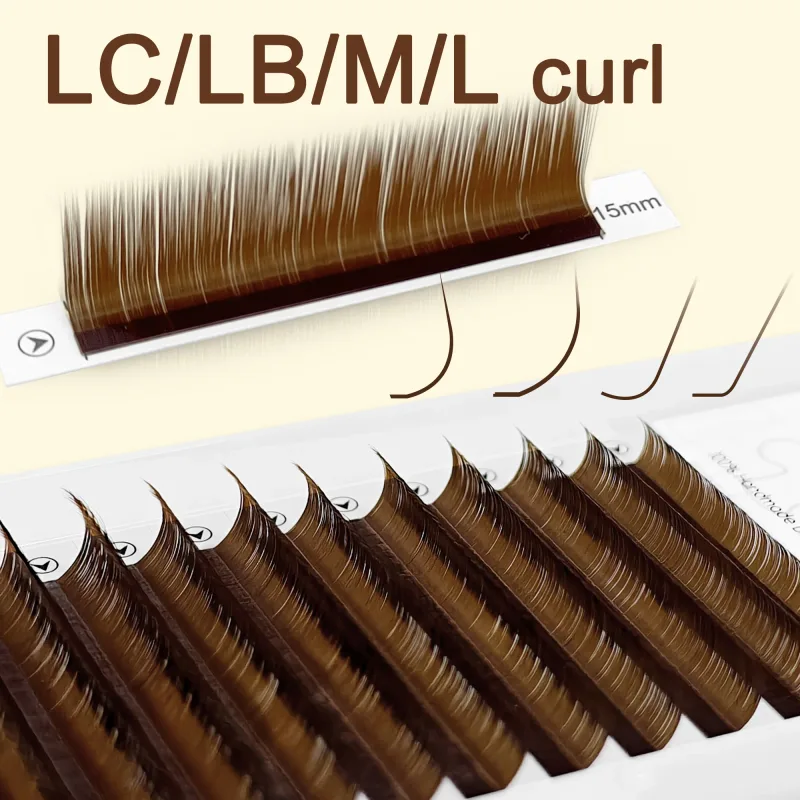 Abonnie LC LB Brown Lashes Dark Brown Classic Eyelash Extensions Foxy Eye Lashes — image 4