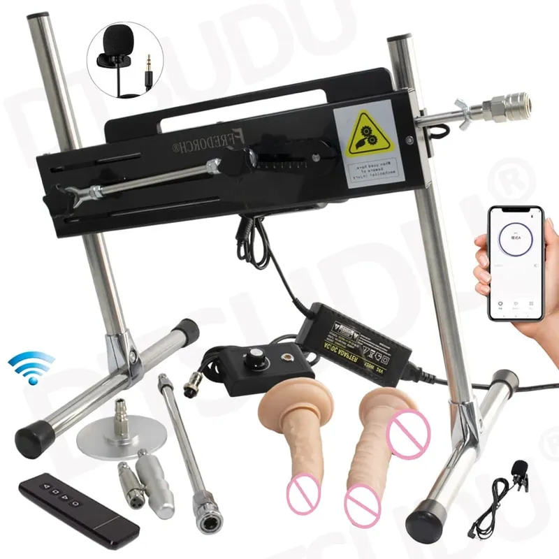 Dildo-120W Automatic Dildo Machine 3-15cm Super Silent Masturbation Dildo Sex Machine Adult Couple Sex Toy Female Male Sex Toy