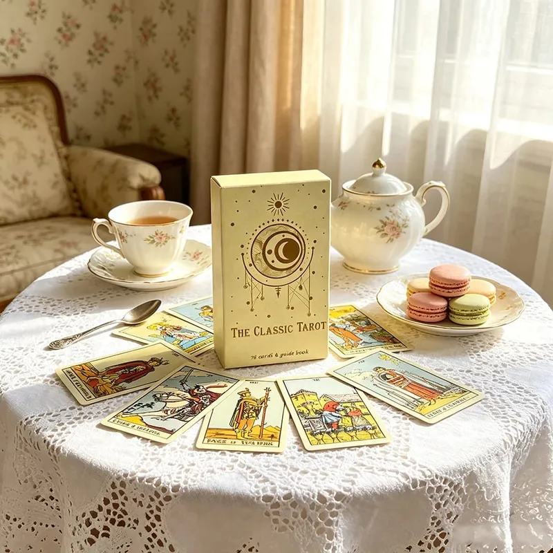 The Classic Tarot Cards 78 Cards English Version Divination Cards Game Spiritual Reading with Paper Instruction for Beginners — image 4